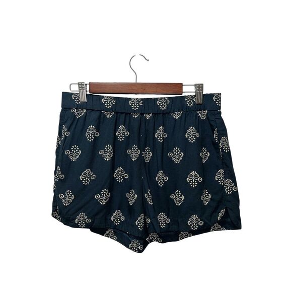 Madewell Drapey Pull-On Shorts in Flower Stamp Size Medium Viscose Lightweight - Picture 3 of 7